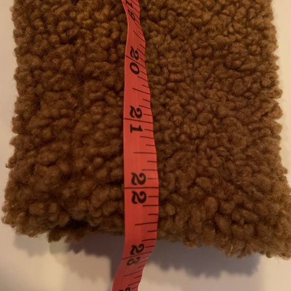 J. Crew Teddy Sherpa Coat Size XXS Cozy Chestnut Brown - Picture 11 of 11